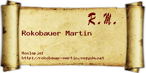Rokobauer Martin névjegykártya