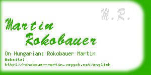 martin rokobauer business card